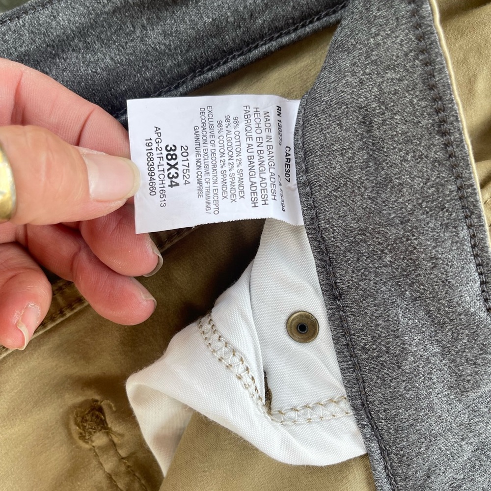 Lee Gray and Tan Chinos